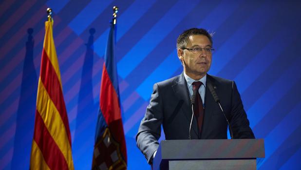 Josep Maria Bartomeu durante un acto institucional del Barcelona