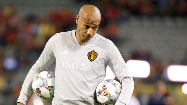 Henry durante su etapa en el banquillo de Bélgica