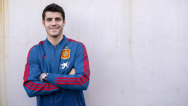 Álvaro Morata, en Las Rozas