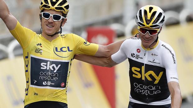 Chris Froome y Geraint Thomas, último ganador del Tour