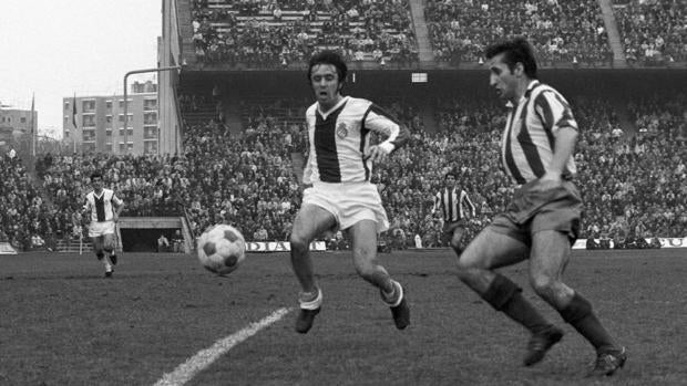 Isasio Calleja en un partido ante el espanyol