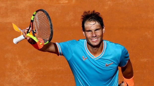 Rafael Nadal celebra su victoria ante Fernando Verdasco