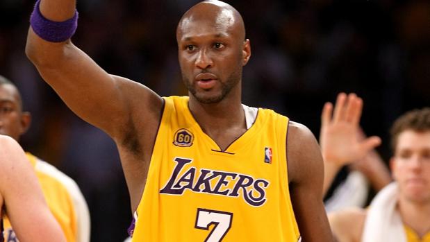 Lamar Odom, en su etapa en los Lakers