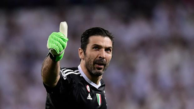 Buffon, en un partido con la Juventus