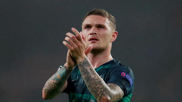 Trippier durante la pasada edición de la Champions League