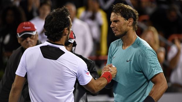 Nadal y Fognini conversan en la red