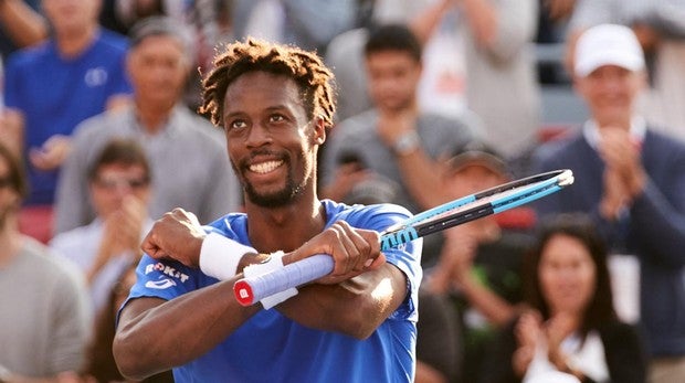 Gaël Monfils celebra su victoria en Montreal