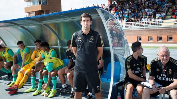 Raúl, en el partido ante Las Rozas disputado en el Municipal Nabalcarbón