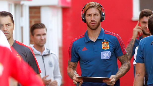 Ramos, con la selección española
