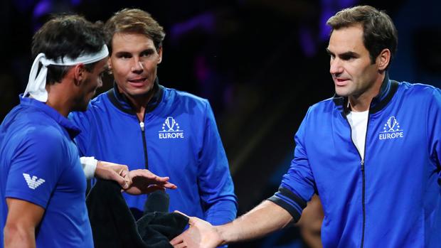 Nadal y Federer arropan a Fognini