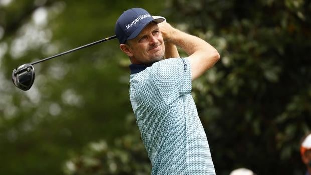 Justin Rose, campeón olímpico y del Open USA, ayer durante su participación en el Masters
