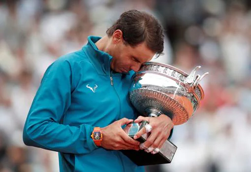 Nadal, tras vencer a Thiem en la final de Roland Garros de 2018