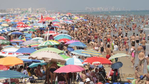 Vista de la Playa de Gandía, en la Comunidad Valenciana