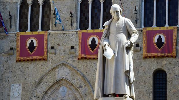 Sede del Monte dei Paschi en Siena, el banco más antiguo del mundo