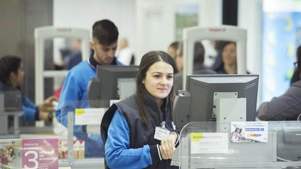 carrefour caja registradora