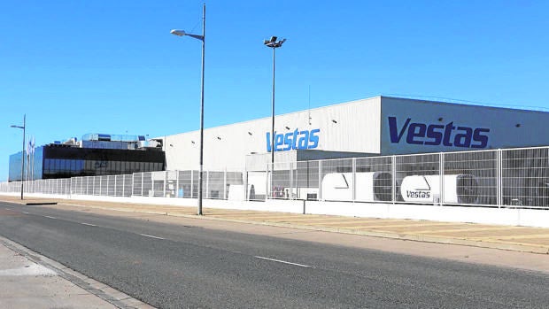 Exterior de las instalaciones de Vestas en Villadangos del Páramo (León)