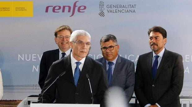 El presidente de Renfe, Isaías Táboas, en un acto en Valencia