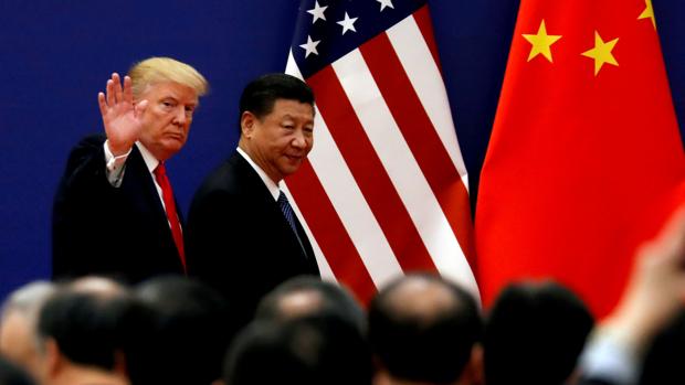 Donald Trump y Xi Jinping durante un encuentro en Pekín en 2017