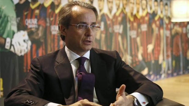 Javier Faus en una foto de archivo cuando era vicepresidente del Barcelona CF en 2014