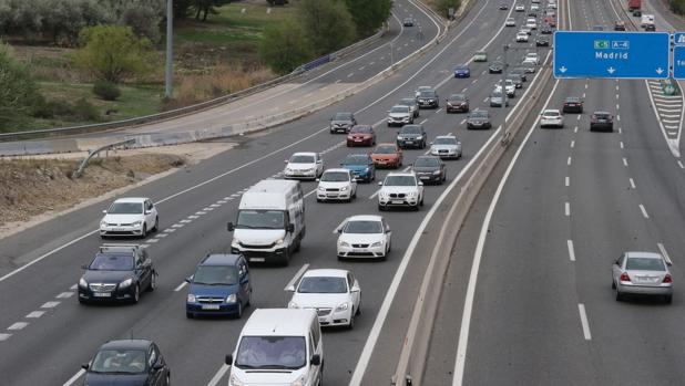 Salida de Madrid por la carretera nacional de Andalucía