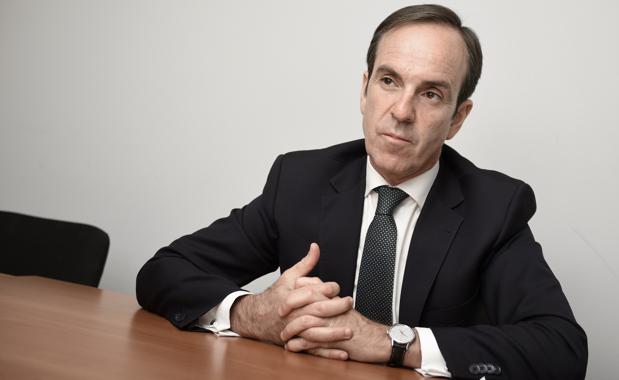 Mauricio García de Quevedo, director general de FIAB, durante la entrevista con ABC