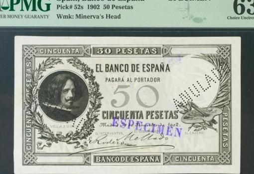 Billete de 50 pesetas