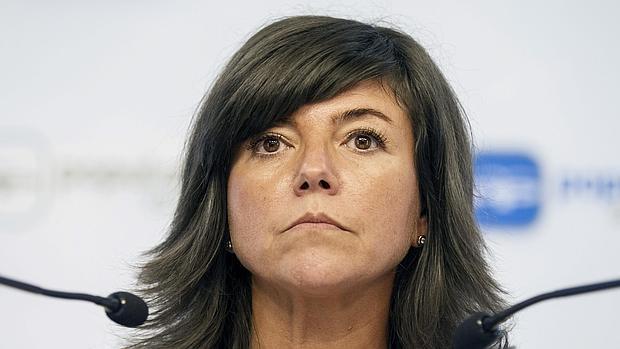 Nerea Llanos, secretaria general del PP vasco, en una comparecencia reciente