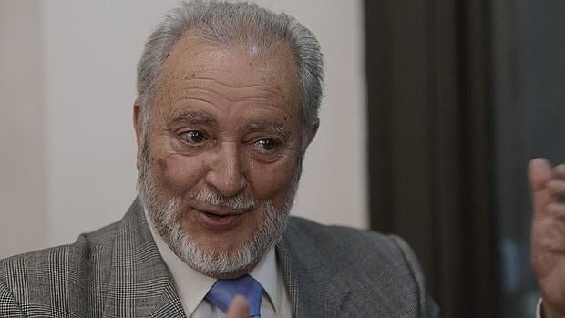 Julio Anguita, durante la entrevista
