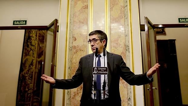 Patxi López, ayer en el Congreso de los Diputados