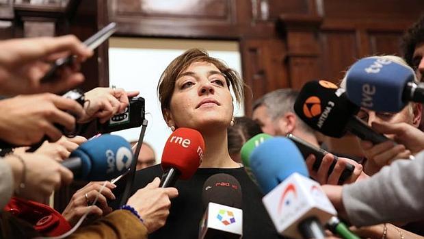 Celia Mayer, el pasado sábado, en su comparecencia en Cibeles