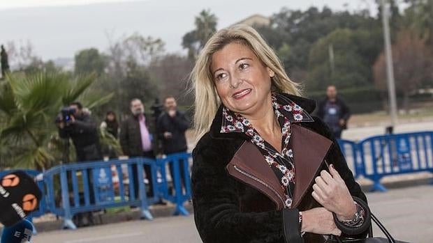 Virginia Lopez Negrete, abogada de Manos Limpias, a su llegada al juicio del caso Nóos