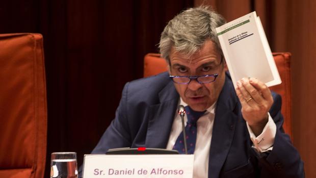 Daniel de Alfonso durante su comparecencia hoy en el Parlament
