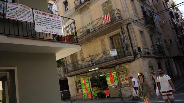 Pisos turísticos en las calles de la Barceloneta