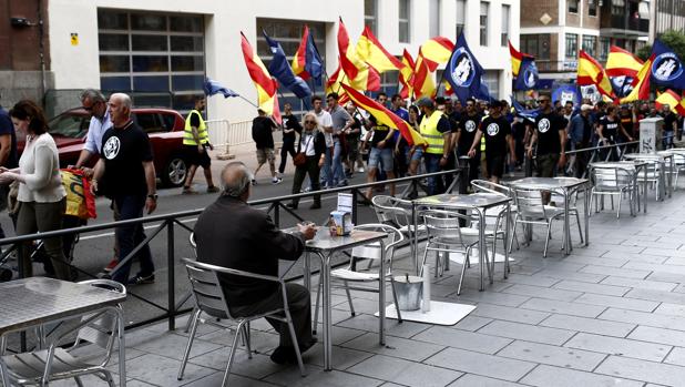 Manifestación de Hogar Social Madrid el pasado 21 de mayo por las calles del centro de la capital
