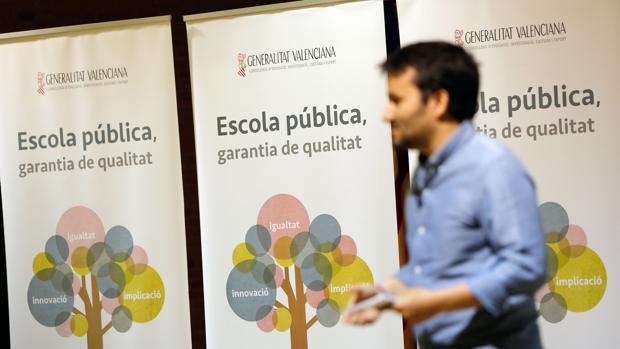 Imagen del conseller Marzà tomada este lunes