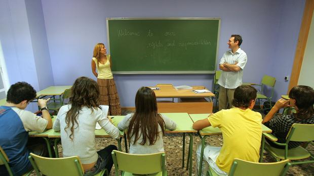 Imagen de archivo de una clase de inglés