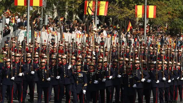 Muchas Ganas De Espana En El Desfile Militar Del Dia De La Fiesta Nacional