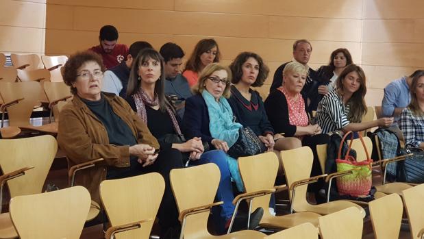 Algunas de las actrices presentes en el Pleno