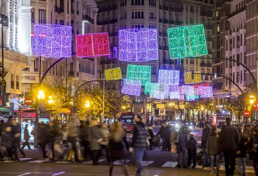 Imagen de la iluminación navideña del pasado año