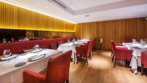 Sala del restaurante Álbora, en Madrid