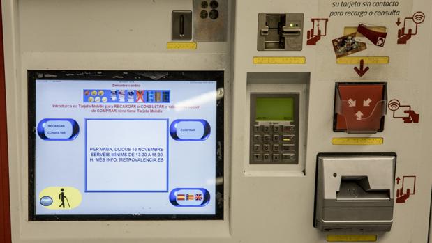 Imagen tomada durante una huelga del Metro de Valencia