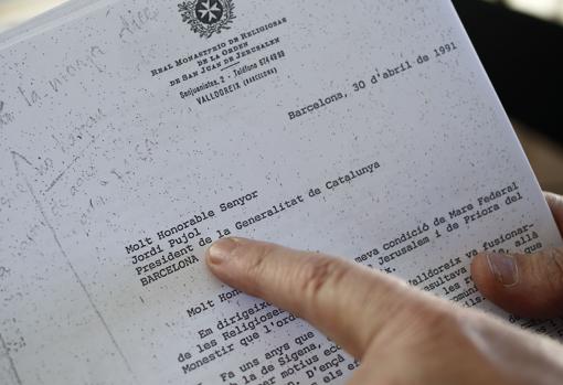 Quejosa carta que la congregación religiosa le hizo llegar a Jordi Pujol en 1991