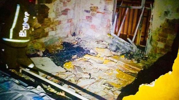 Imagen de la vivienda en la que se iniciaron las llamas