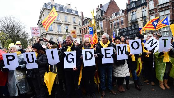 Imagen de la manifestación en Bruselas