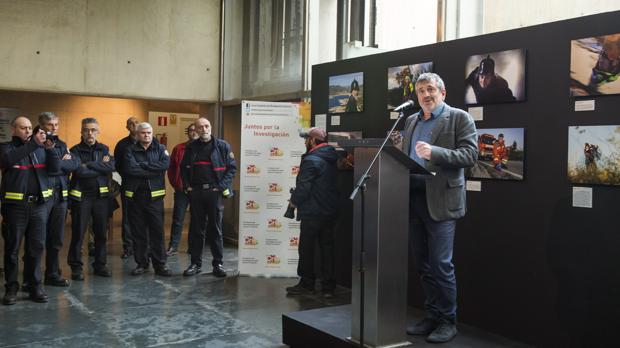 Imagen de la presentación del calendario solidario del Consorcio Provincial de Bomberos de Valencia