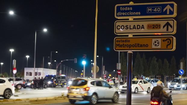 Uno de los accesos al Wanda Metropolitano