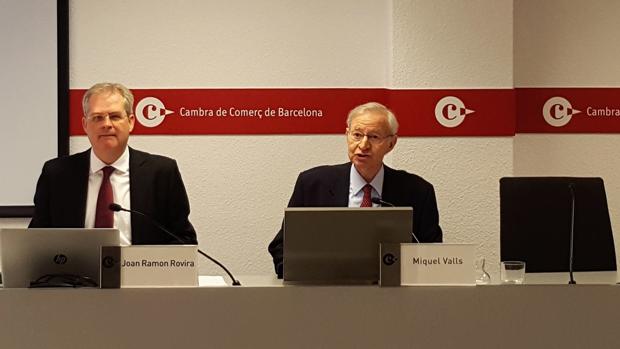Un momento de la rueda de prensa de esta mañana