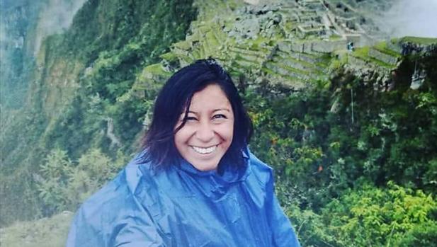 Imagen de Nathaly Salazar tomada durante su viaje