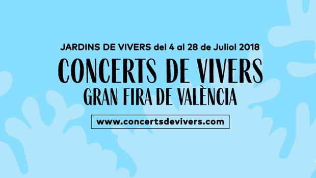 Imagen del cartel que anuncia los Conciertos de Viveros