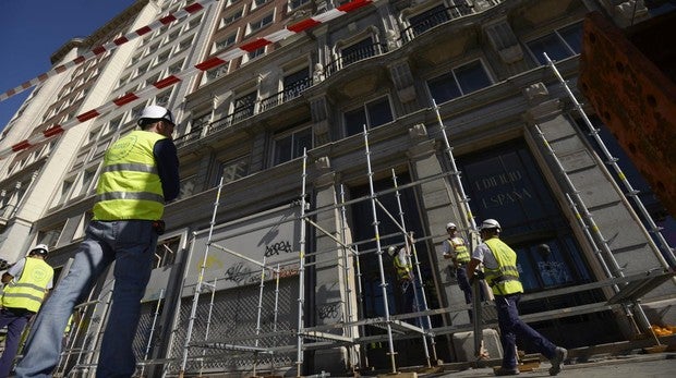 Obras en el Edificio España